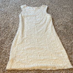 White lace dress